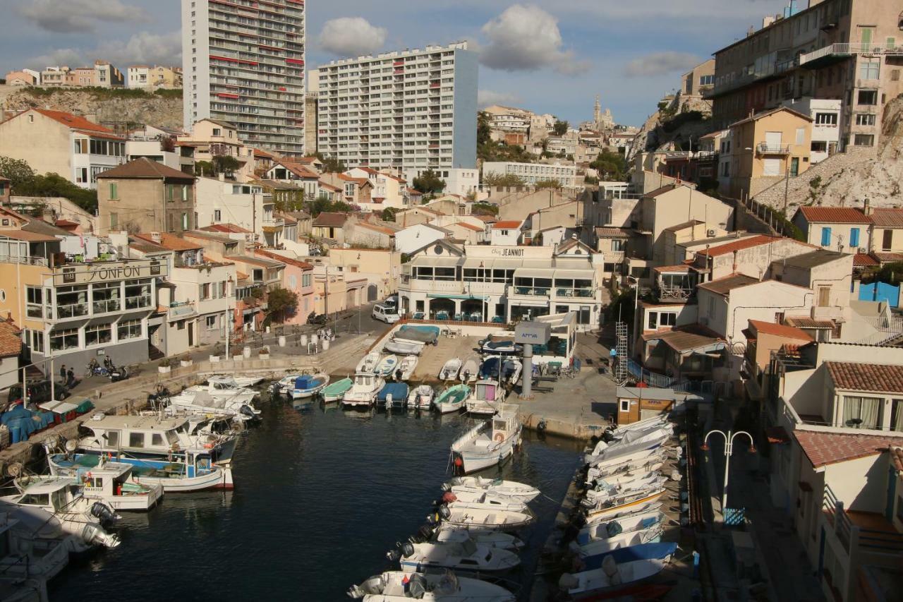 Stud Terras Ville Corniche 2 Pers Stat Gratuit Rue Modif Suivt Possib Et Accord Exclusif Марсель Экстерьер фото