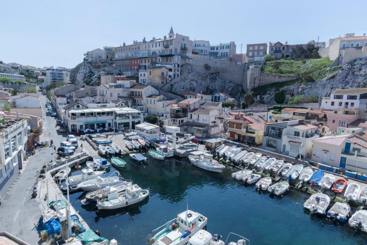 Stud Terras Ville Corniche 2 Pers Stat Gratuit Rue Modif Suivt Possib Et Accord Exclusif Марсель Экстерьер фото